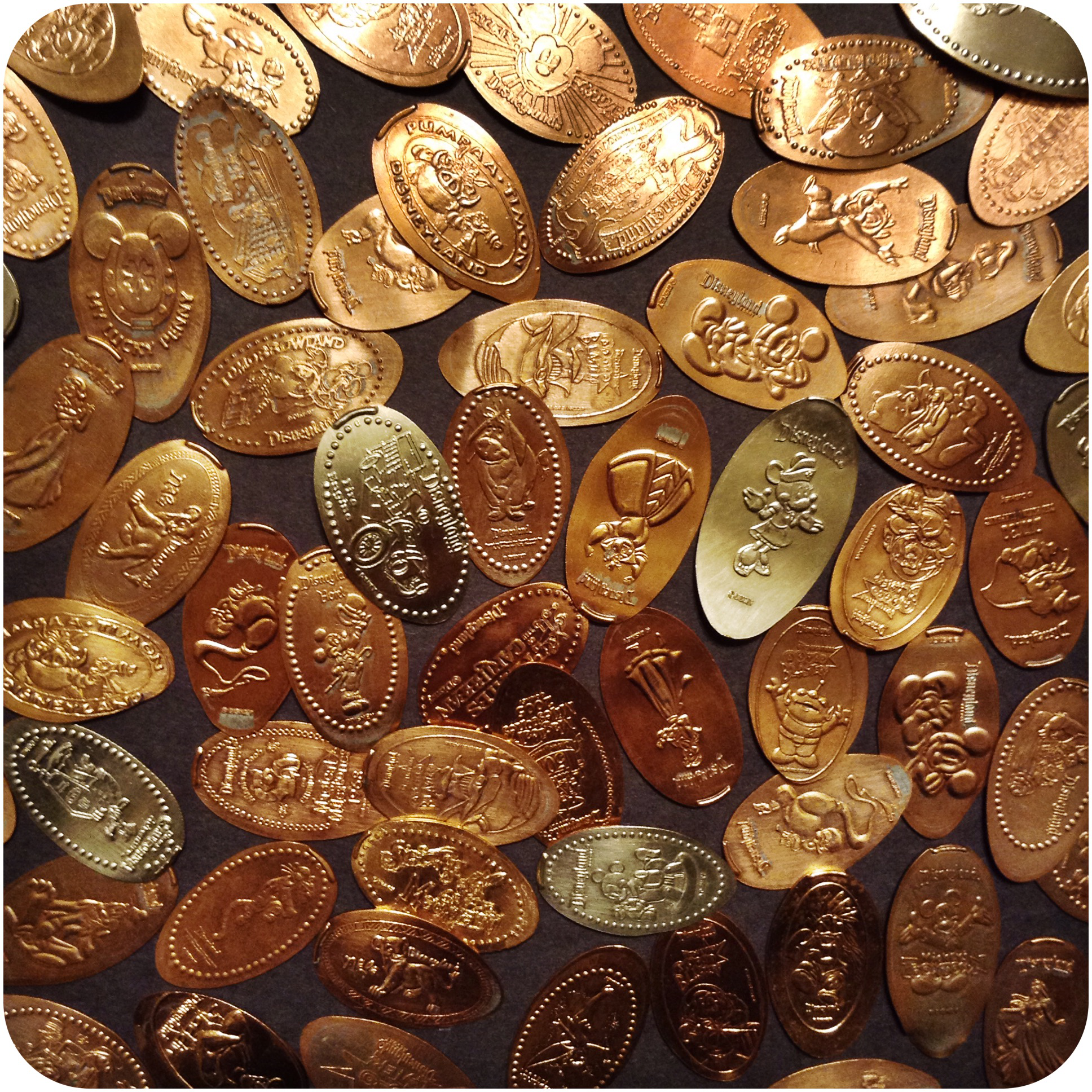 Pick ten coins from Disneyland!