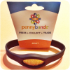 Pennybandz® Elongated Pressed Penny Holder Wristband Adult Size Large Black Wolf