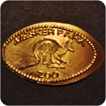 Kangaroo - Mesker Park Zoo and Botanic Garden, Evansville Indiana - Copper Penny