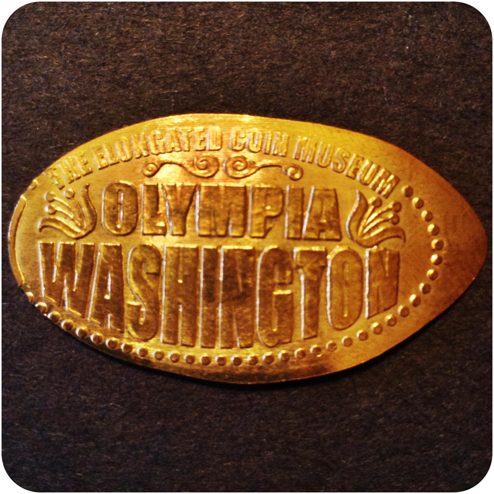 The Virtual Elongated Coin Museum Olympia Washington United States - Design Four