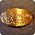 Harry Potter Magic Coin, Elongated Copper Penny Engraved by James Kilcoyne in KY