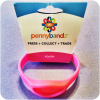 Pink Flamingo Pennybandz® Elongated Pressed Penny Holder Wristband in Youth Size
