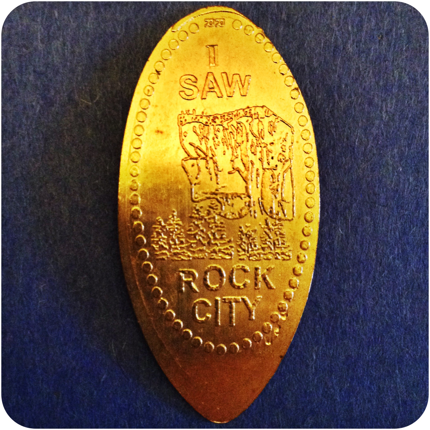 I saw Rock City, Woodland Wonders Gift Shop, Lookout Mountain GA Georgia, Copper