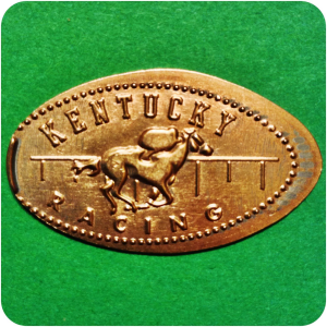 Horse Racing - Food Court, Lexington Center, Lexington, Kentucky Elongated Penny